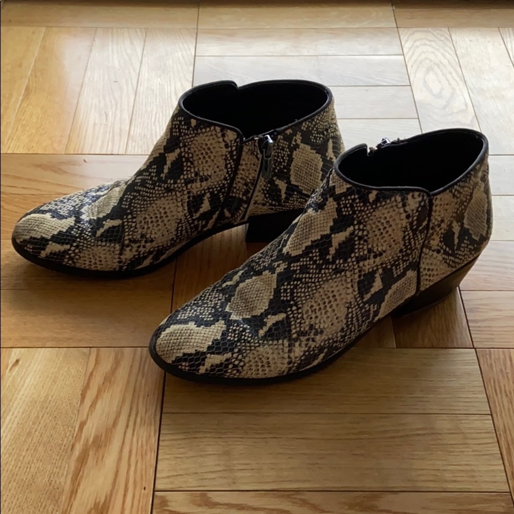 Sam Edelman Snake-print Booties - Picture 5 of 8